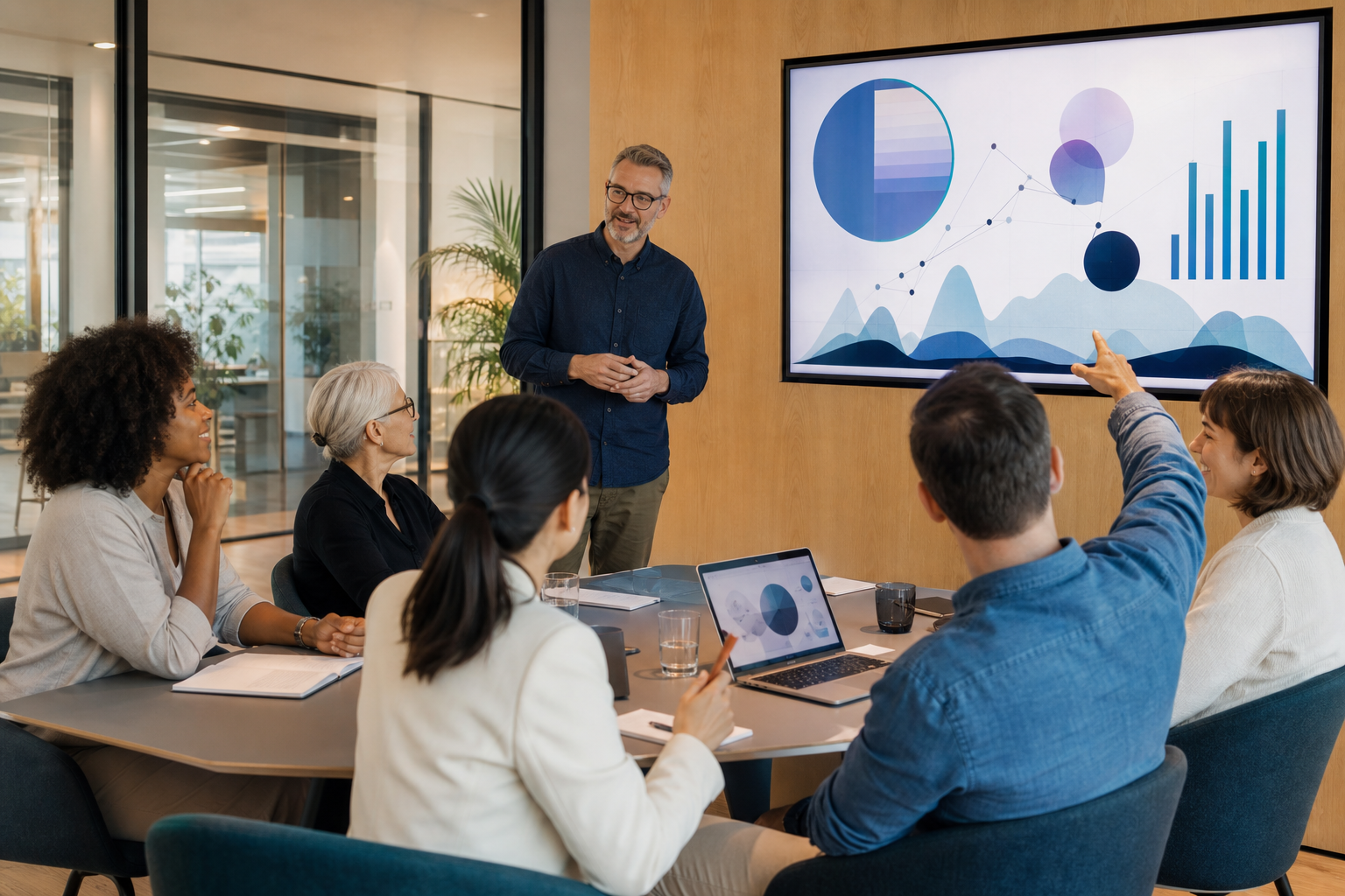 Equip de professionals participant en una formació pràctica d’intel·ligència artificial